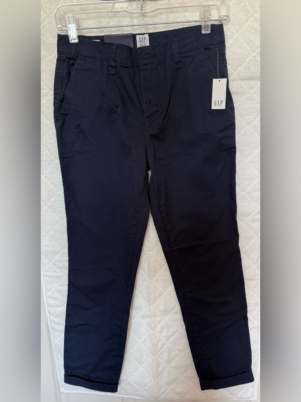 NWT Gap Girlfriend Chino Pants Navy Blue Size 00